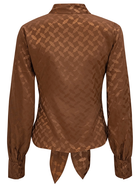 Karmamia Lee Skjorte, Camel Keffiyeh Jacquard 
